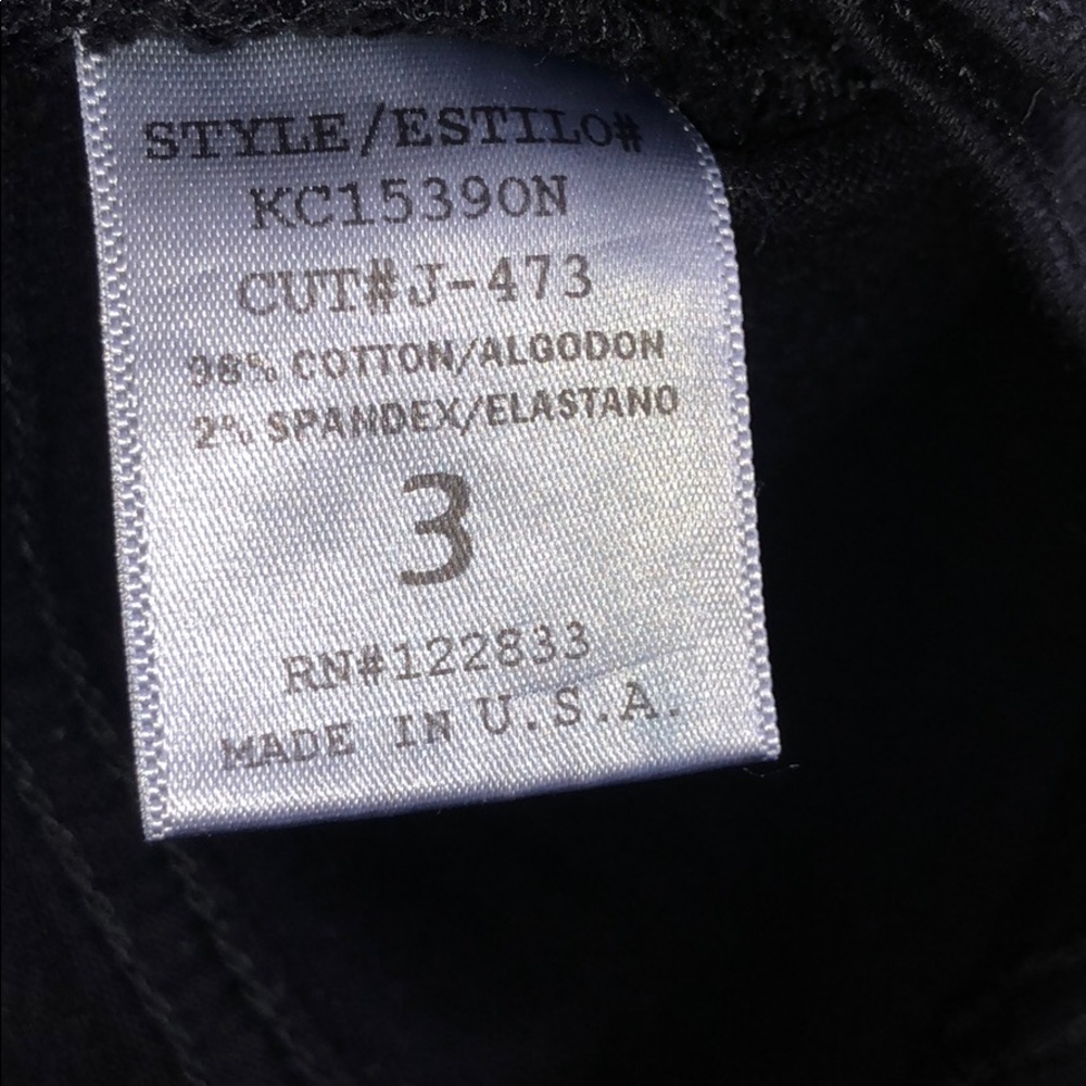 Black cut off (factory cut) shorts - Picture 3 of 3